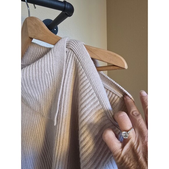 All Saints sura tie neck jumper wool blend sweater light pink women's size XS - Picture 3 of 11